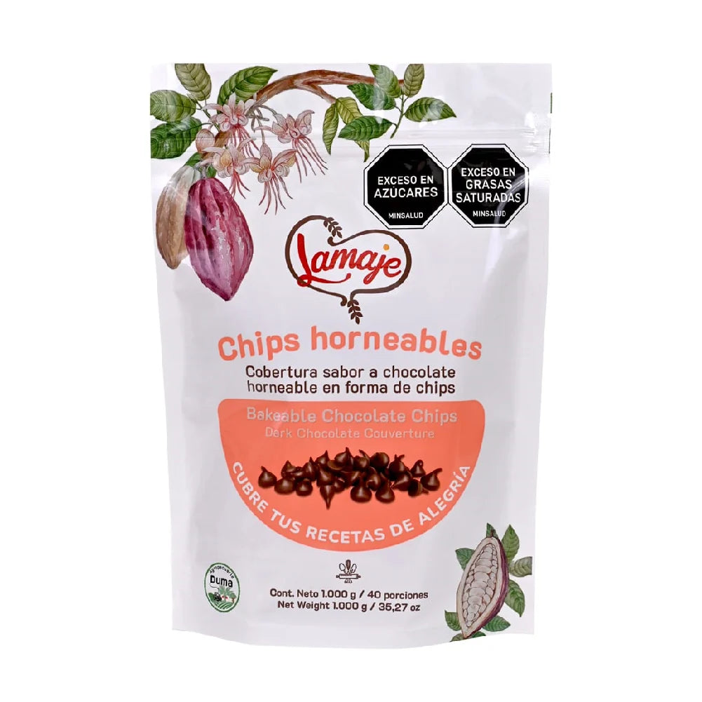 Chips Horneables de Chocolate Lamaje x 1KG