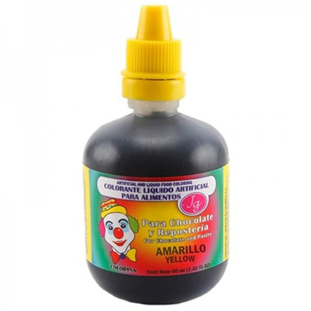 Colorante liquido JG amarillo x 60ML