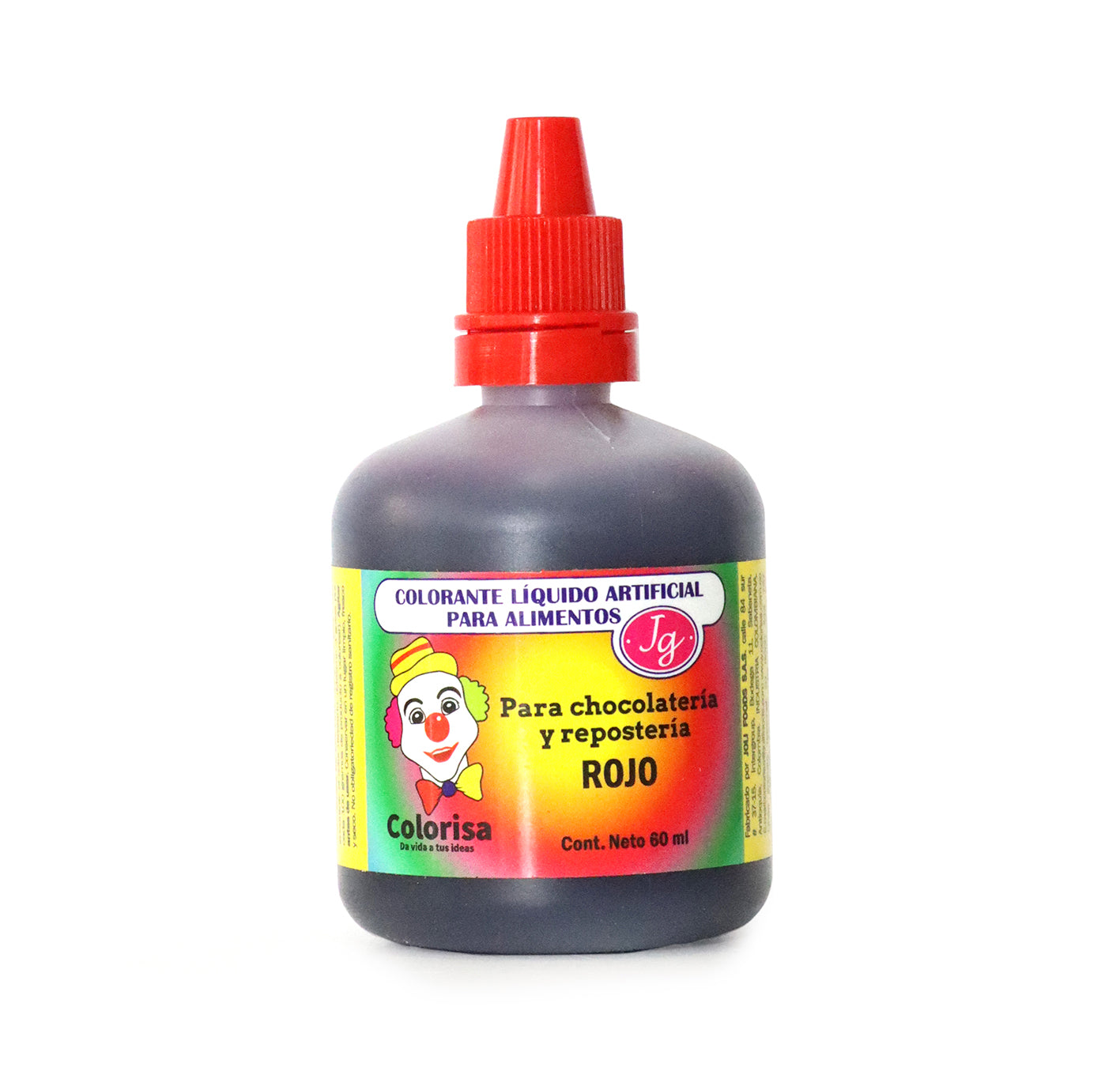 Colorante liquido JG rojo x 60ML