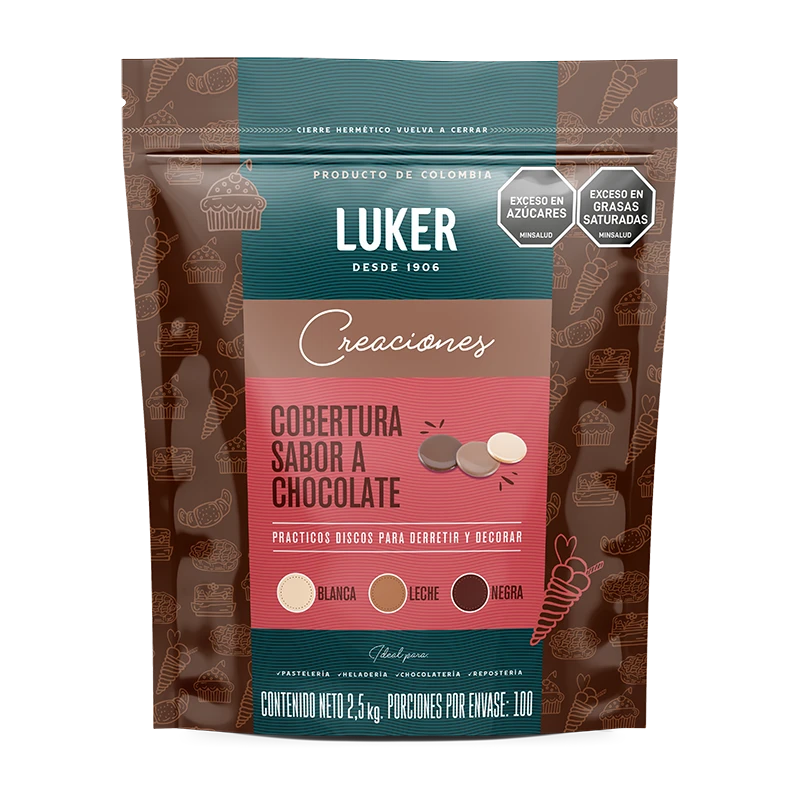 Cobertura sabor chocolate leche x 2.5KG