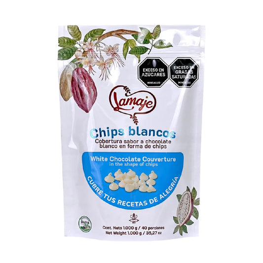 Chips de Chocolate Blanco Lamaje x 1KG