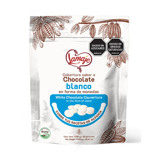 Cobertura Chocolate Blanco Lamaje x 1KG