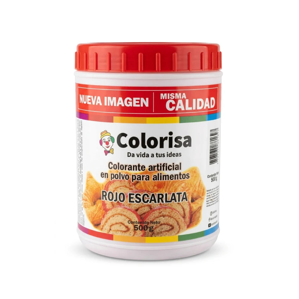Colorante en Polvo Rojo Escarlata x 500GR Carol