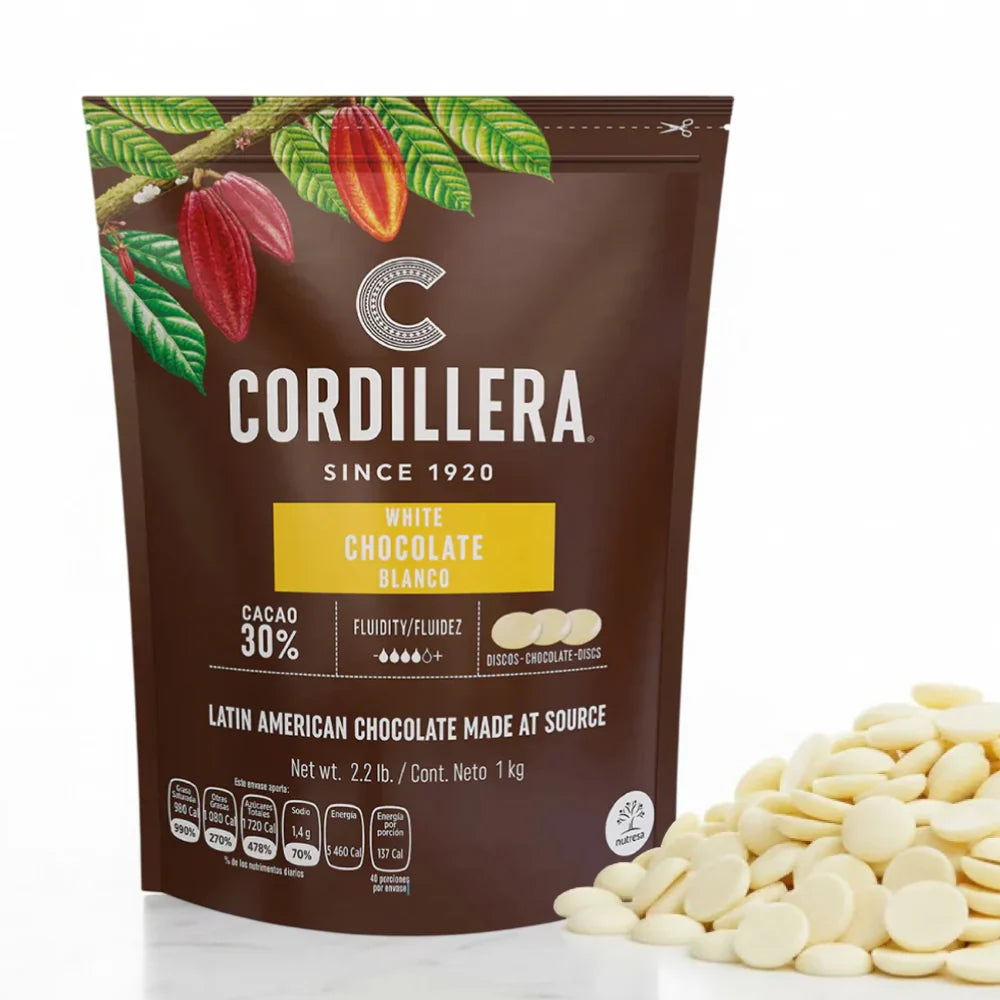 Chocolate Real Blanco 30% Cordillera x 1KG