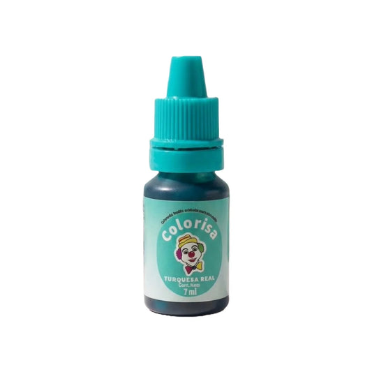 Colorante Liquido Turquesa Real Colorisa x 7ML