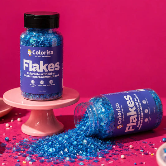 Flakes Brillo Escama Azul Colorisa x 50GR