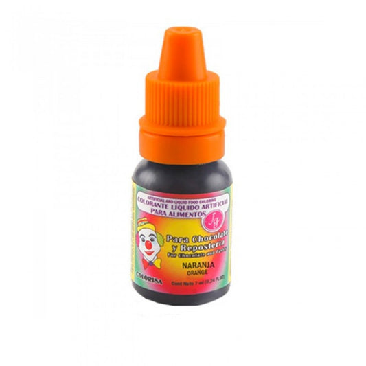 Colorante Liquido Naranja Colorisa x 7ML