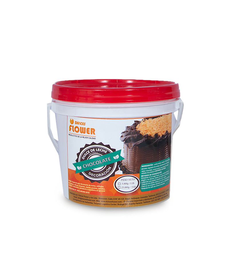 Balde Arequipe Puro chocolatado Dulces Flower x 5KG