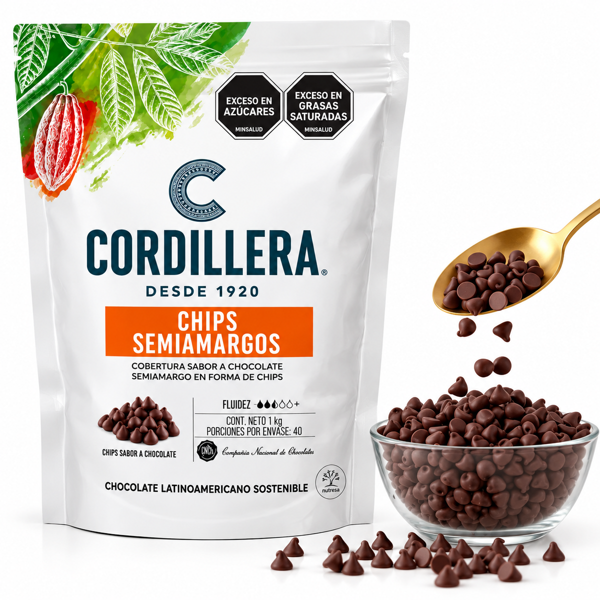 Chips Cordillera SCH Semiamargo 1 KG