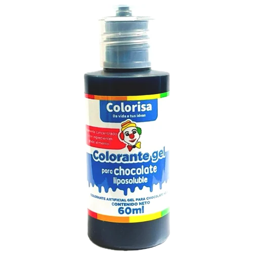 Colorante Gel Liposoluble Colorisa Para Chocolate Azul x 60ML