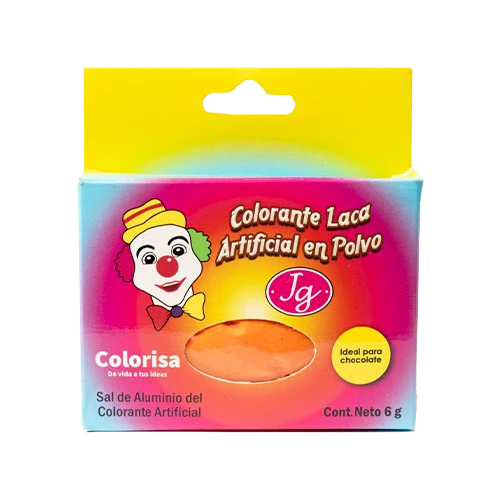 Polvo Laca Para Chocolate Jg Naranja x 6GR