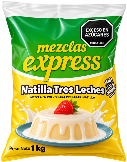 Natilla Tres Leches Mezclas Express X 1KG