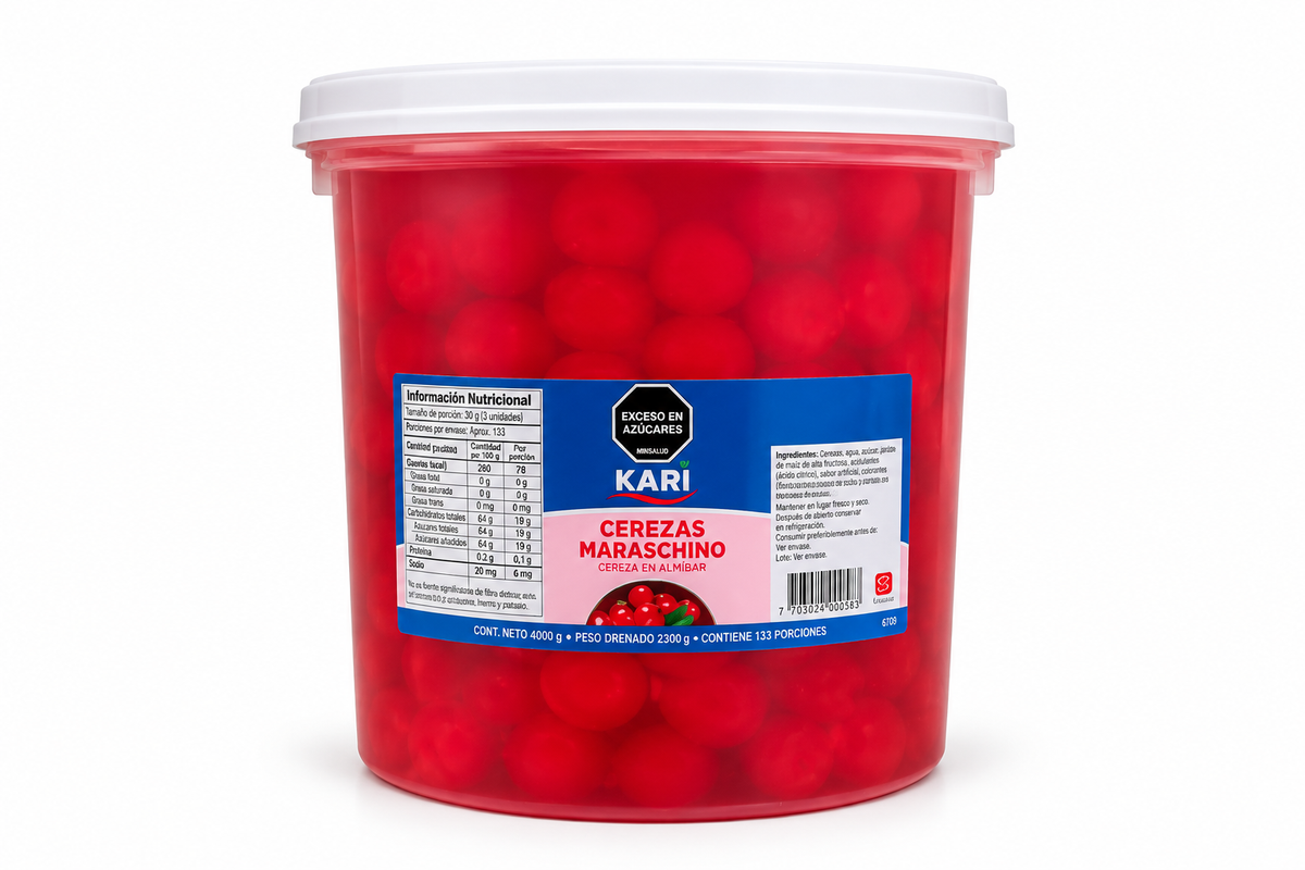 Cerezas Maraschino KARI 4 KG
