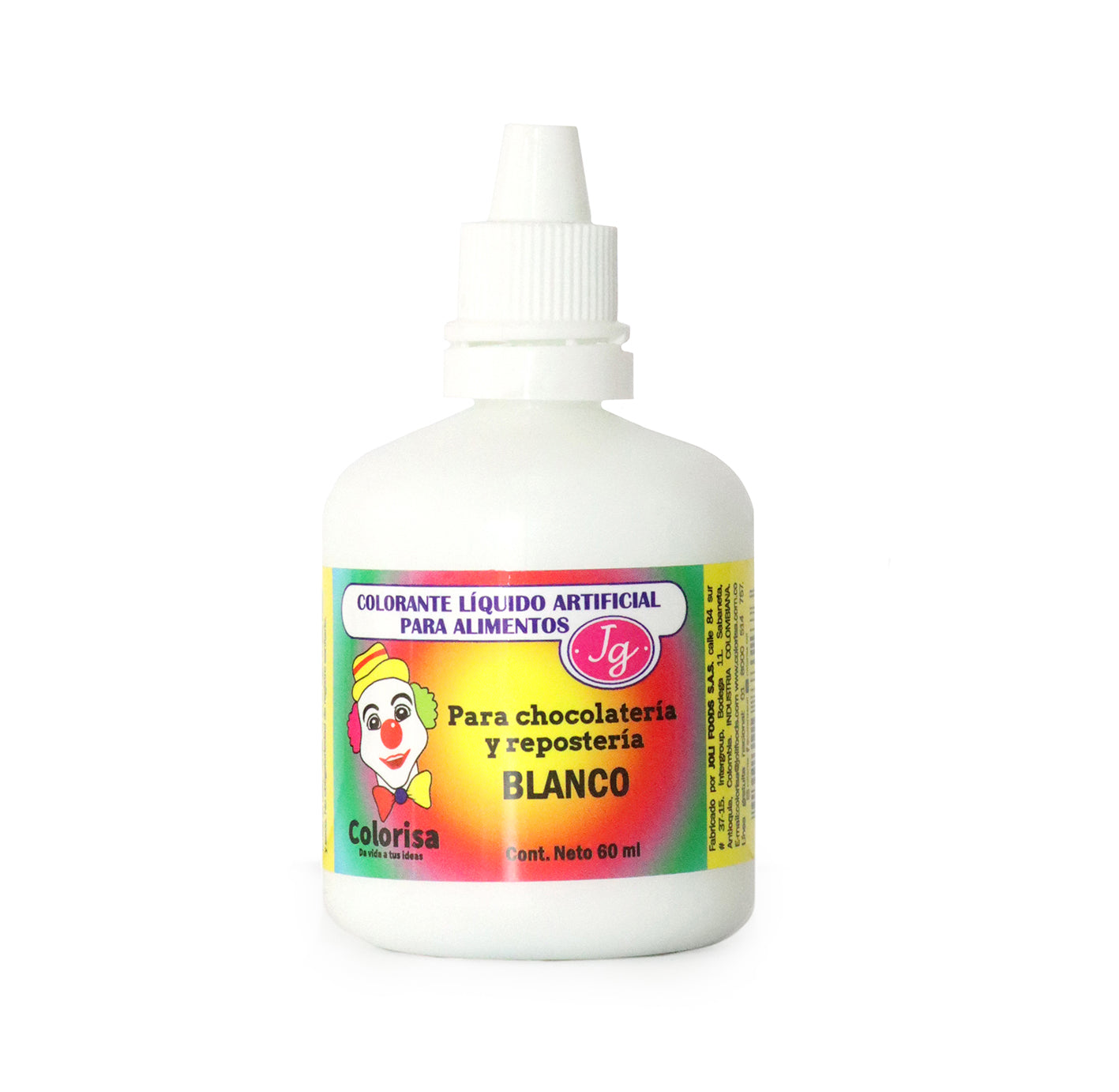 Colorante liquido JG blanco x 60MIL