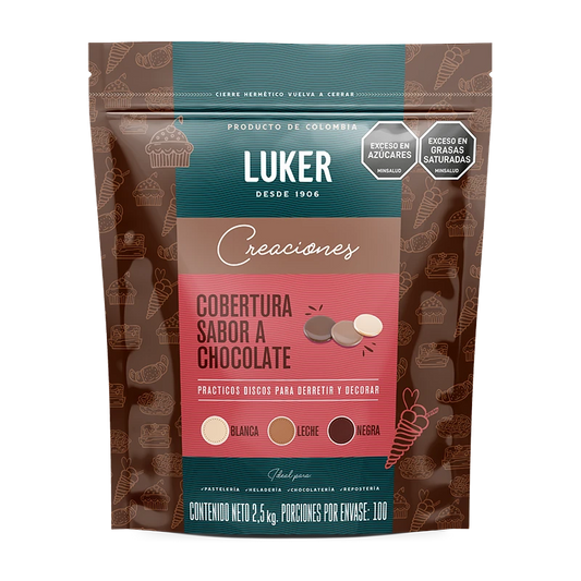 Cobertura sabor chocolate leche x 2.5KG