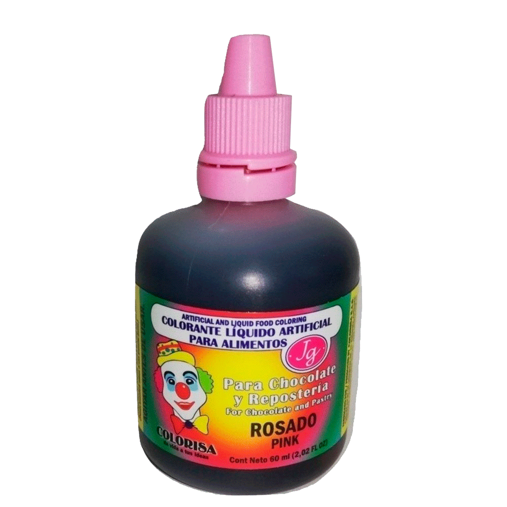 Colorante liquido JG rosado x 60ML