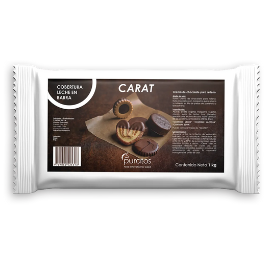 Carat Cobertura Leche en Barra Puratos x 1KG