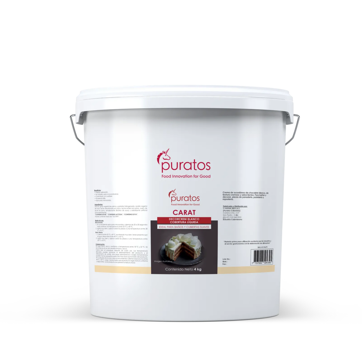 Carat Decorcrem Blanco Puratos x 4KG
